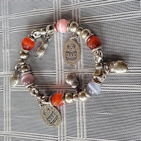 Matryoshka Russian Doll Stretch Bracelet - Picture 4 of 4